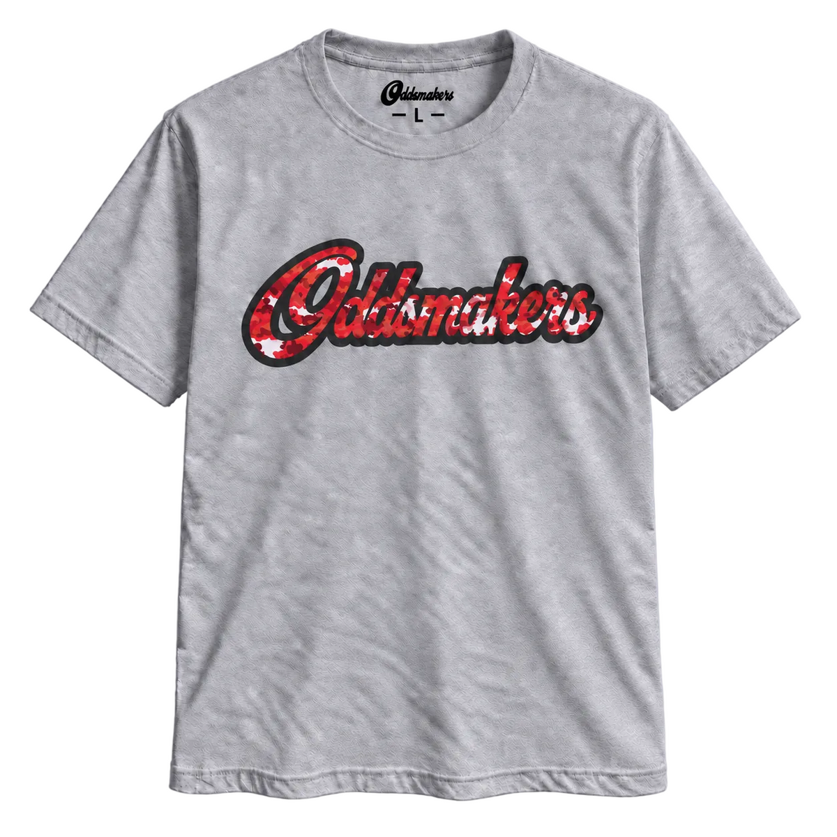 Red Camo Statement Tee By Oddsmakers