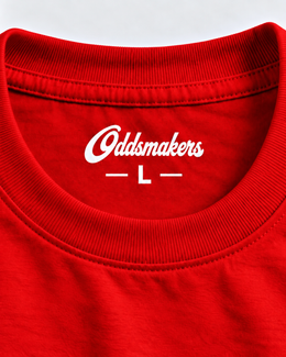 Red Statement Tee By Oddsmakers