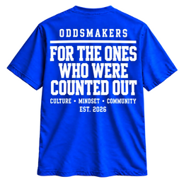Royal Blue Statement Tee By Oddsmakers