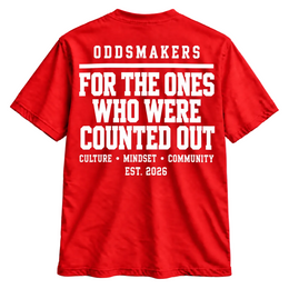 Red Statement Tee By Oddsmakers