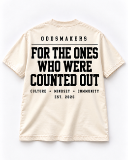 The Cream Statement Tee from The Statement Collection by Oddsmakers